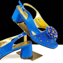 QSGFC Open Toe Women Heels for 2024 Elegant Party Olive Color Diamond Pumps Italian Shoes and Bags Matching Set