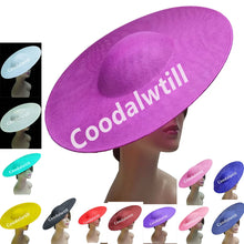 40CM Big Fascinators Base DIY Hair Accessories Hat Women Derby Wedding Headpiece Ladies Church Race Maillinery Cap Supplies