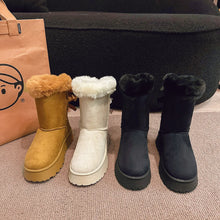 Women's Snow And Winter Plush Platform Outdoor Warm Boots