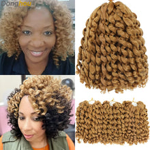 Ombre Jumpy Red Ginger Wand Curls Crochet Hair 1B 27 30 350 613 Purple Grey Colors jamaican twist braiding Hair 20 Strands/Pack