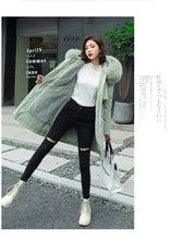 Women's Winter Parka Hooded Fur Collar Jacket