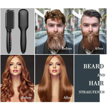 Professional Fast Heating Anti-Scald Auto Shut Off Beard Straightening Comb For Women