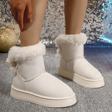 New Fashionable Bow Round Toe Elegant Snow Boots