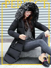Women's Long down Hooded Jacket