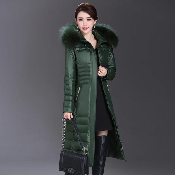 Women's Fashionable Hooded Thick Faux Fur Jacket