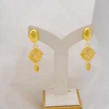 Dubai Gold Color Jewelry Set For Woman Bridal Nigerian African Long Chain Necklace Earrings Bracelet Ring Jewellery Set