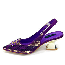 2024 Nigerian Design Evening Party Shoes And Bag Set Lucky Star Bag With Elegant Pointed Tip Women Shoes