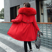 Women's Winter Parka Hooded Fur Collar Jacket