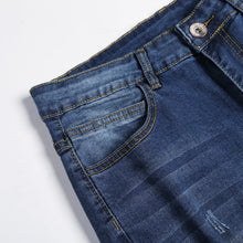 2025 New Fashion Street Style Ripped Skinny Jeans Men Vintage wash Solid Denim Trouser Mens Casual Slim fit pencil denim Pants