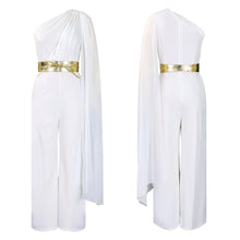 Elegant Jumpsuits & Rompers for Woman One Shoulder Flying Sleeve High Waisted Luxury Birthday Party Dinner Outfits Overalls 2024