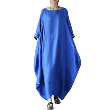 Plus Size Casual Loose Summer Dresses For Women 2025 Elegant Cotton Linen Women's Tunic Shirt Dress Female Holiday Maxi Dress