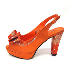 2024 High Quality Yellow Color Fish Beaked Toe Cap Thin Heels Ladies Shoes Matching Bag Set For Women Wedding Party Pump
