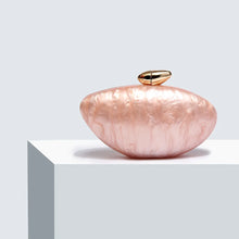 2025 New Designer Evening Bag for Women - Trendy Acrylic Clutch Purse with Chain, Elegant Ellipse Shoulder Bag for Party Wedding