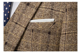 2024 Men's Suit One Button (suit + Vest + Trousers) Fashion Wedding Business Leisure Career Work Formal Three-piece Set M-5XL