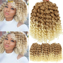 Ombre Jumpy Red Ginger Wand Curls Crochet Hair 1B 27 30 350 613 Purple Grey Colors jamaican twist braiding Hair 20 Strands/Pack