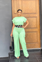 Summer Fall Short-sleeve Trousers Women's 2-piece Set Pullover Tops Elasticated Straight-leg Trousers Casual Fashion Suits Women