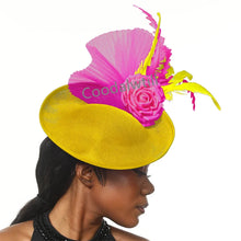 New Fashion Flower Fascinator Wedding Headpiece Women Party Dinner Pillbox Cap With Flower Hair Accessories Ladies Feather Cap