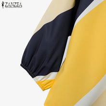 2PCS Summer Pant Sets ZANZEA Fashion Women Outfits 3/4 Sleeve Printed Blouse Trousers Suit Casual Work Tracksuits Matching Sets