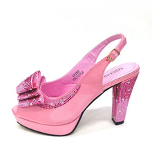 2024 High Quality Yellow Color Fish Beaked Toe Cap Thin Heels Ladies Shoes Matching Bag Set For Women Wedding Party Pump