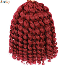 3 Packs Wand Curl Jamaican Bounce Crochet Hair 8inch T Purple 27 30 350 Bug Ombre Blonde Synthetic Jumpy Wand Curly Hair 60Roots