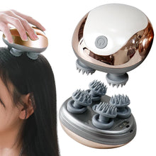 Electric Scalp Massager Hair Growth Portable Rechargeable Head Massage Stress Relax Waterproof Handheld Hair Scratcher Silicone