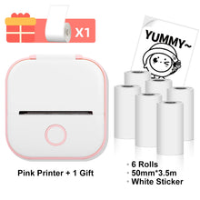 Phomemo T02 Wireless Pocket Thermal Printer Portable Mini Wirelessly BT Connect 203dpi Photo Label Memo List Printing Clearly