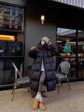 Women's Long Over Knee Thick Down Cotton Jacket