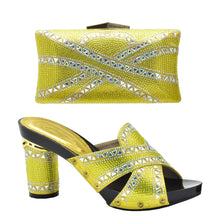 New Arrival Green Color Italian Shoes with Matching Bags Shoes and Bag Set African Sets 2024 Shoe and Bag Set for Party In Women