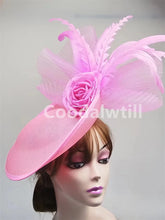 Elegant Flower Fascinator Pillbox Cap Wedding Women Fascinator Hat Headband Kentucky Derby Ladies Millinery Cap Mesh Bride Hats