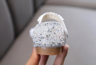 New Spring Kids Shoes Summer Children's Bow Rhinestone Girl Princess Sandals Fashion Baby Non-slip Sandals H795