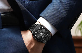 REWARD VIP Mens Watches Waterproof Luminous Sport Watches for Man Stainless Steel Wristwatch Chronograph Date Stopwatch