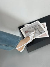 Summer 2025 Fashion Rivet Design High Heeled Sandals Women Sexy Pointed Toe Back Strap Dress Shoes Stripper Pumps Zapatos Mujer