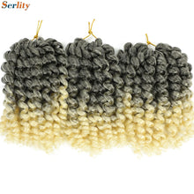 3 Packs Wand Curl Jamaican Bounce Crochet Hair 8inch T Purple 27 30 350 Bug Ombre Blonde Synthetic Jumpy Wand Curly Hair 60Roots