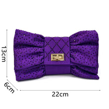 Women's Italian Party Shoes and Bag Set With Elegant Diamond Butterfly