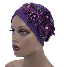 Elegant African Turban Cap with Shiny Rhinestone Ready to Wear Nigeria Auto Gele Headtie Party Women's Head Wrap Bonnet Turbante