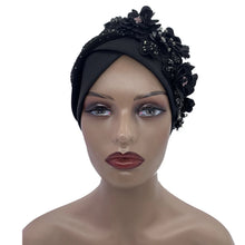 Elegant African Turban Cap with Shiny Rhinestone Ready to Wear Nigeria Auto Gele Headtie Party Women's Head Wrap Bonnet Turbante