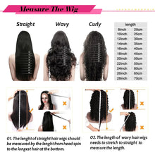 250% 360 Full Lace 13x6 HD Lace Frontal Wig for Women 13x4 Frant Silky Straight Remy Human Hair Dark Black Glueless Pre Plucked
