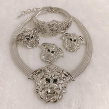 Jewelry Set Women Pendant Lion Fashion Necklace and Lion Bracelet Dubai Original Gold Plated Jewelry Women Necklace Set