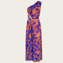 Krisstarsgirls Women's Evening Party Dresses 2025 Summer Spring Leopard Pleated Split-Side Sleeveless Rhinestone Maxi Dresses