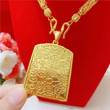 9999 24K Real Gold Smooth Sailing Necklace Pendant Hollowed Out Car Flower Bamboo Chain Domineering Men's Chain Gold Necklace