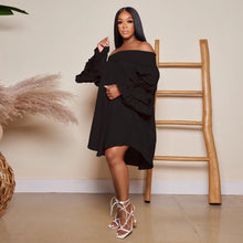 2023 Summer New Fashion Casual Women's Hot Selling Off Shoulder Bust Ruffled Dress