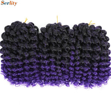 3 Packs Wand Curl Jamaican Bounce Crochet Hair 8inch T Purple 27 30 350 Bug Ombre Blonde Synthetic Jumpy Wand Curly Hair 60Roots