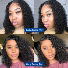 Afro Kinky Curly Short Bob Wig 13x4 Bob Wigs Human Hair Jerry Curly Lace Front Human Hair Wig Deep Curly Wig Pre Plucked Lace