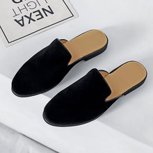Men Half Breathable Leather Mules