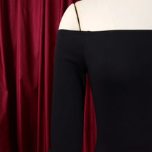 Elegant Sexy Side Slit Long Dress For Women Independent Stand Trade Clothing One-character Collar Leaf Sleeves Evening Dress