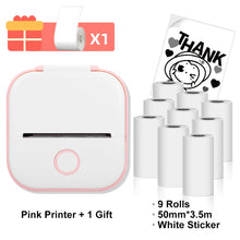 Phomemo T02 Wireless Pocket Thermal Printer Portable Mini Wirelessly BT Connect 203dpi Photo Label Memo List Printing Clearly