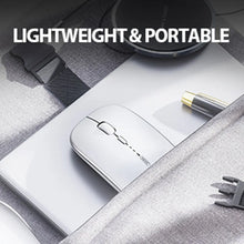 IM1P Rechargeable Wireless Mouse [Power Display Enhanced Edition] Office Light Sound Laptop Home 2.4G Ultra Thin Portable