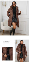 Women's Long Winter Parkas Thick Down Cotton Coat