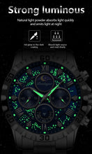 POEDAGAR Luxury Watch for Man Quartz Sports Men Watch Waterproof Luminous Stainless Steel Chronograph Men's Watches Clock Reloj