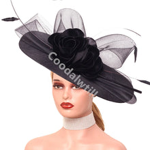 Elegant Big Flower Women's Fascinators For Party, Dinner And Outdoors Events